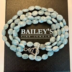 SLANE Milky Aquamarine Necklace